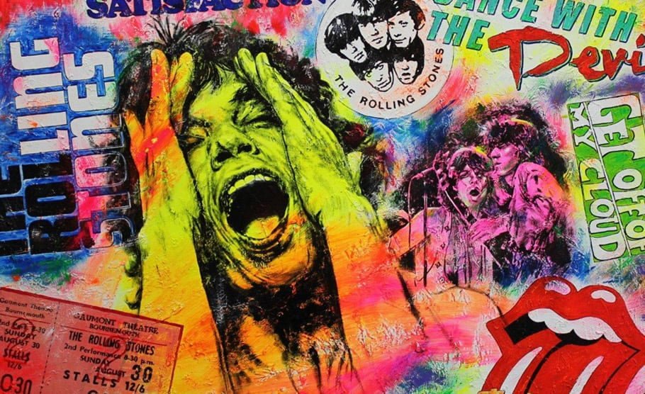 Pop Art Mick Jagger tricurioso