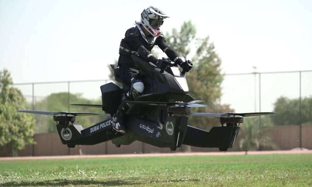 policia de dubai vai trabalhar com motos voadoras