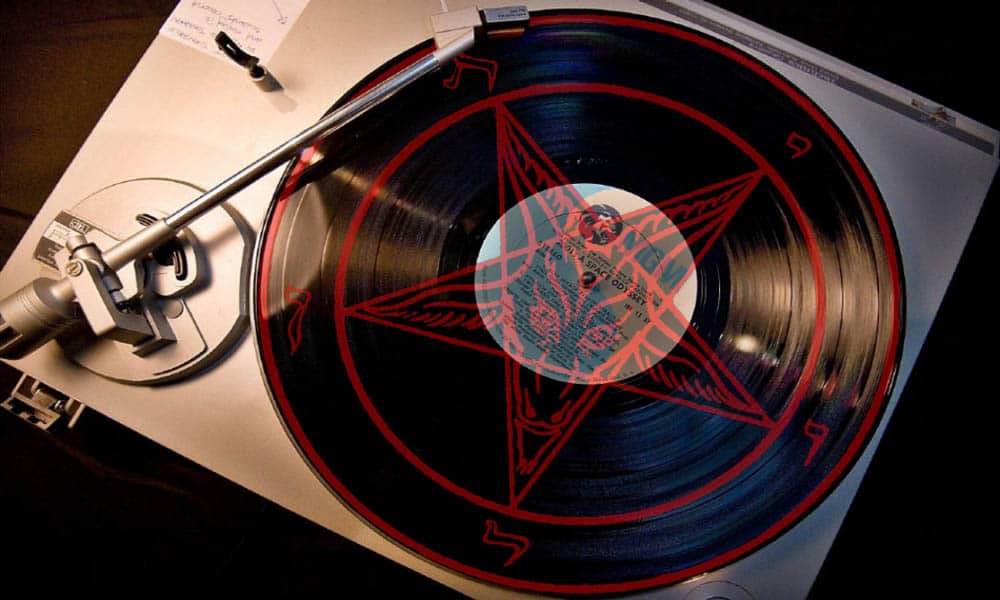 backward masking lp vinyl tricurioso misterio pentagrama baphomet