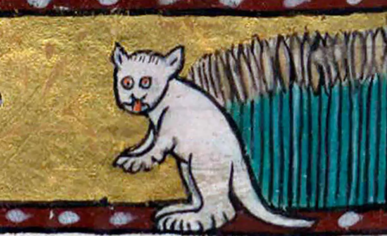 gatos das pinturas medievais tem aparencias tao bizarras 2 1 1