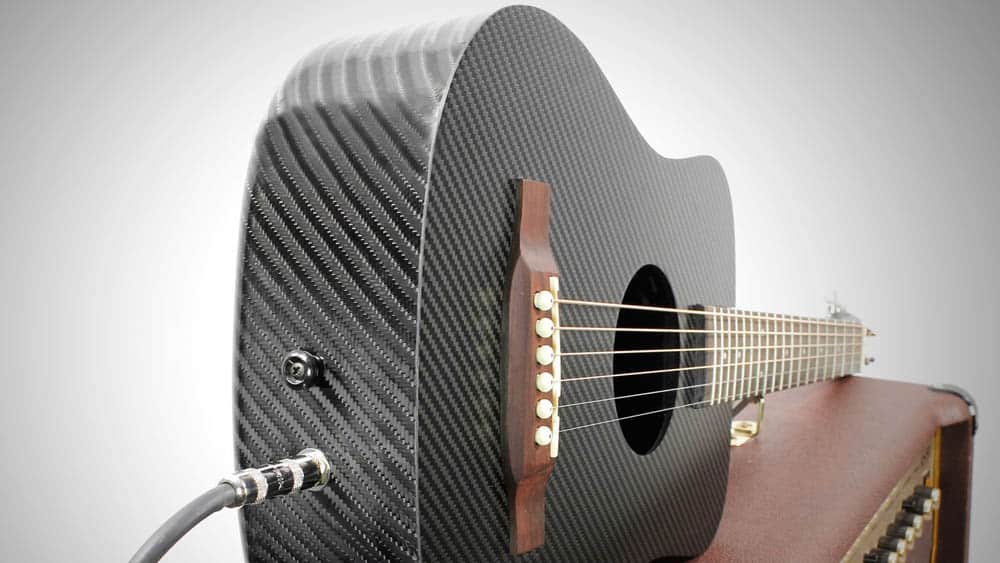 violao fibra de carbono klos guitars CableJack Amp tricurioso